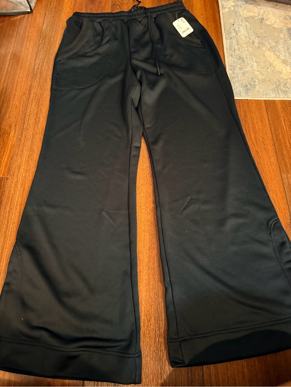 FP Movement by Free People Black Wide-Leg Drawstring Pants
